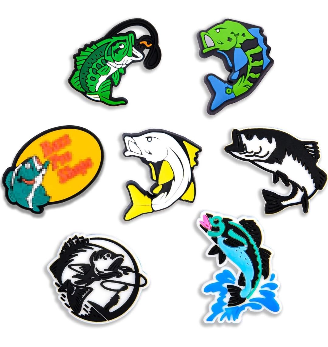 FISHING CROC CHARMS 7PCS