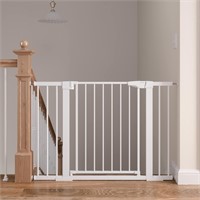 Mumeasy Baby Gate for Stairs, 29.6"-46" Pressure
