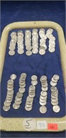 Tray Of Assorted Nickels & Dimes ($8.00 Face