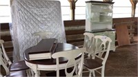 DINING ROOM TABLE W/CHAIRS AND WINE SERVER