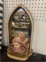 DECORATIVE ANGEL AND MIRROR