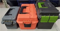(3) Plastic Ammo Cans