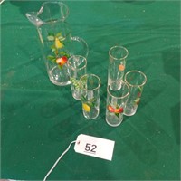 W.V. specialty glass. 6 pc refreshment set