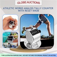 ATHLETIC WORKS ANALOG TALLY COUNTER W/ RESET KNOB