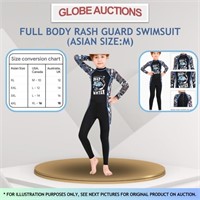 NEW FULL BODY RASH GUARD SWIMSUIT(ASIAN SIZE:M)