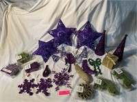 Purple ornament collection
