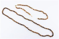 Tiger Eye Necklace and String of Beads