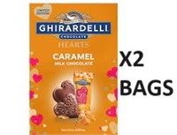 GHIRARDELLI CARAMEL MILK CHOCOLATE 117g BAG X2