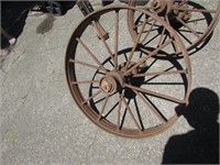 31" iron wagon wheel