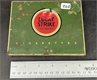 2 Antique Lucky Strike Cigarette Tins
