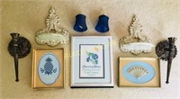 Wall Decor framed pictures two small shells two ma