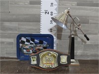 HOMEMADE WWE WRESTLING BELT & LAMP