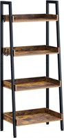 Rolanstar Bookshelf  4 Tier Ladder Bookshelf with