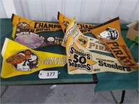 Vintage Steelers & Pirates Pennants