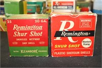 Remington Shur Shot Ammo Box Containing 6 20 GA
