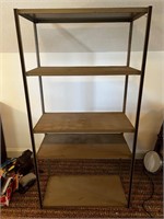 Garage metal shelf 6’ tall 3’ wide