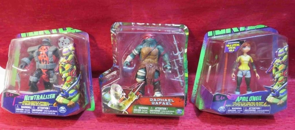 TMNT Lot 3 Action Figures Raphael Newtrailizer+