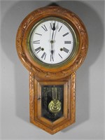 Walnut Schoolhouse Regulator Clock