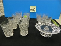 (8) Signed Libby Cut Glass Tumblers (Not All -