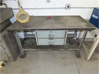 Metal Work Table w/ Light - Drawer Contents