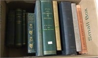 Antique books, box with 10 antique books, ghosts