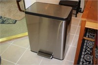 Stainless steel trash can