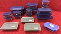 Very Lg. Set of Glass Pyrex Storage Bowls