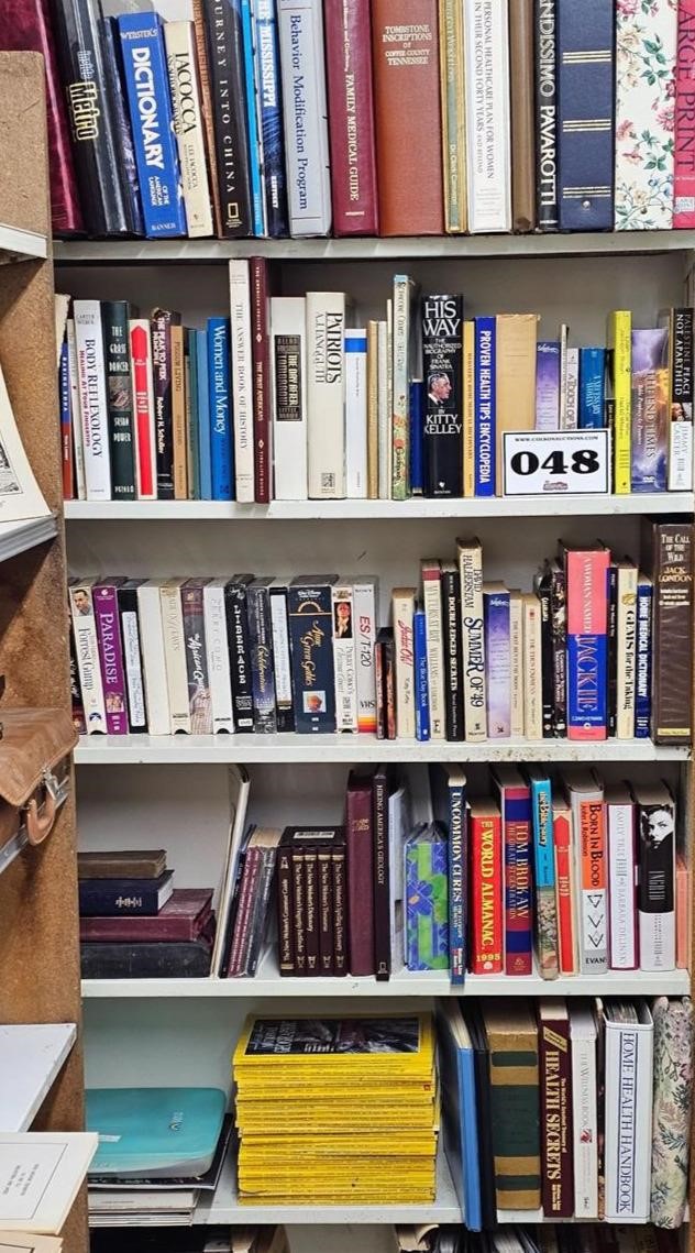 shelf load of books