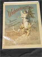 VTG German Christmas Greetings Sheet Music