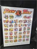 Brew Thru 40 Year Anniversary Framed Poster