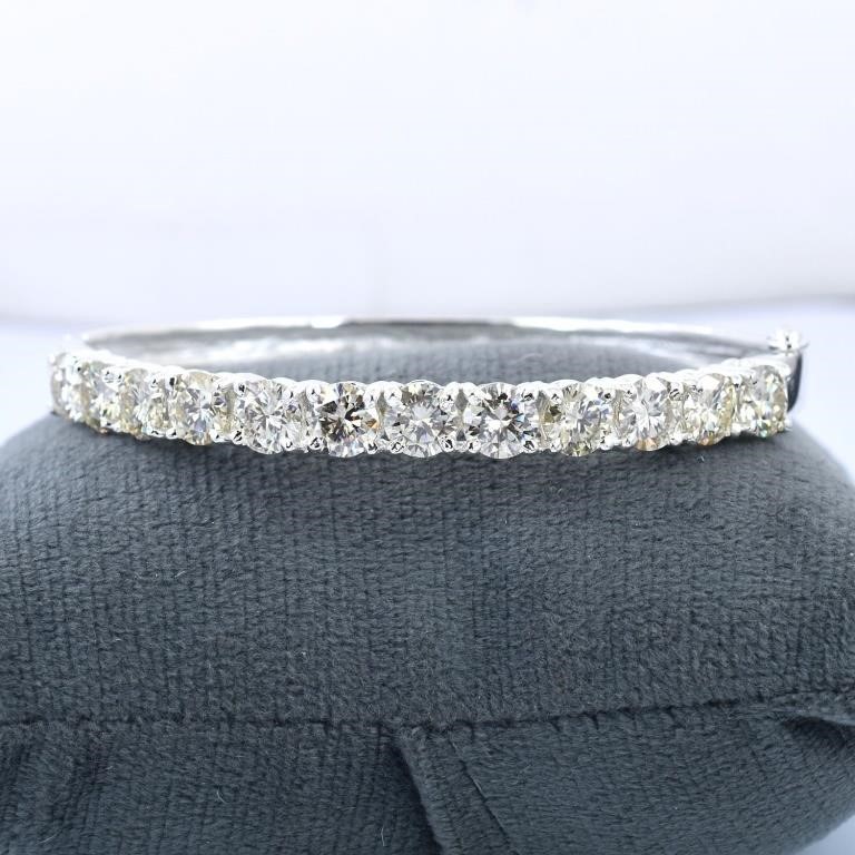 APPR $5000 Moissanite Bracelet 11 Ct 925 Silver