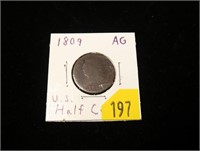 1809 U.S. half cent