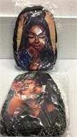 Two NEW Nylon Backpacks with Portraits K14C