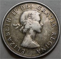 Canada Silver Dollar 1955 Heavy tone