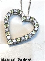 $100. S/Silver Peridot Necklace