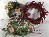 Wreaths, 3 Approx. 18"