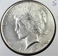 1923-S USA Silver Peace Dollar - High Grade