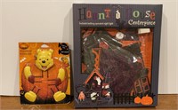 Haunted House Centerpiece, Pooh Pumpkin Push-Ins