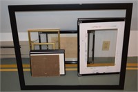 Art Supplies Lot: Picture Frames + Glass/Matte
