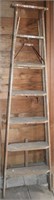 Vintage 7' Wooden Painting Ladder