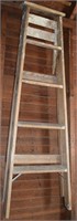 Vintage 5' Wooden Painting Ladder