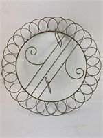 Metal 18" Wall Decor w/2 Spots for Square
