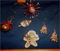 Christmas Jewelry- Earrings & Pins