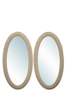 Pair of J. A. Olson Oval Mirrors
