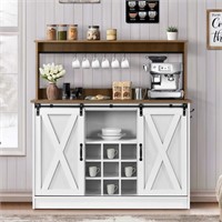 $140  Farmhouse Coffee Bar Cabinet, 47' Kitchen.