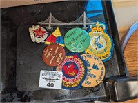 Collectible advertising pins and patches