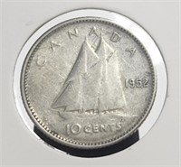 Canada 1952 10c Silver