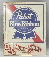 Vintage Pabst Blue Ribbon PBR Advertising Sign