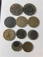 10 German Deutsches Reich Pfennig