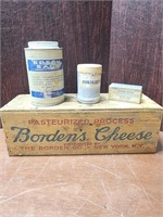 Vintage cheese box with old medicinals